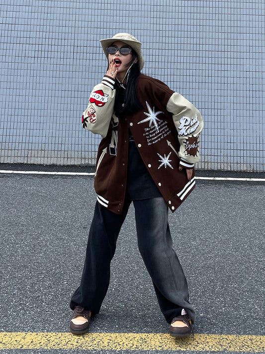 Original Retro PU Leather High Street Jacket For Men And Women