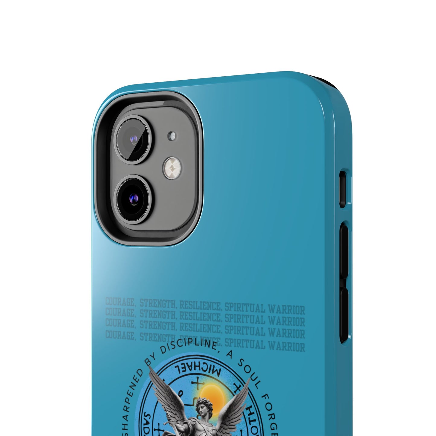 Tough Phone Cases: Inspirational Quote Phone Case, Gift for Strength Lovers, Durable Steel Blue Phone Case, Protective Case for Men & [...]