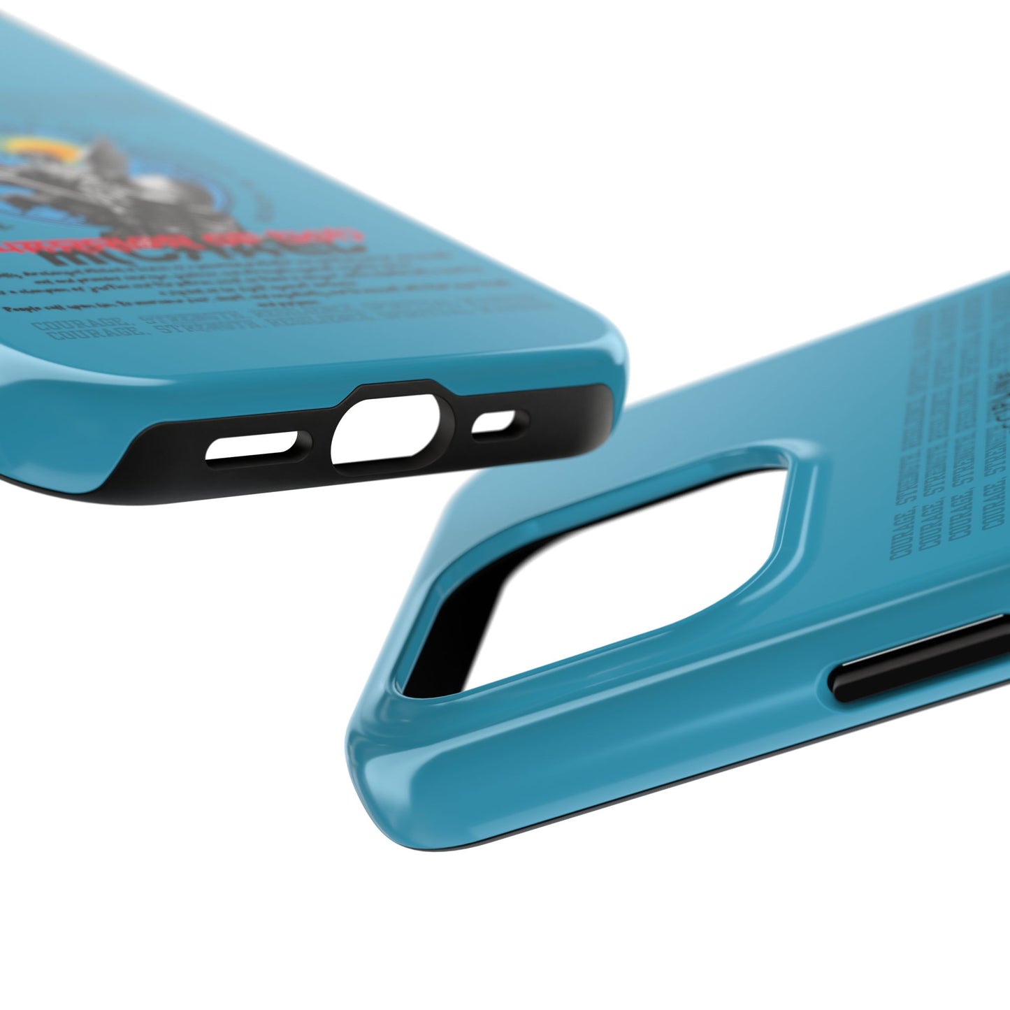 Tough Phone Cases: Inspirational Quote Phone Case, Gift for Strength Lovers, Durable Steel Blue Phone Case, Protective Case for Men & [...]