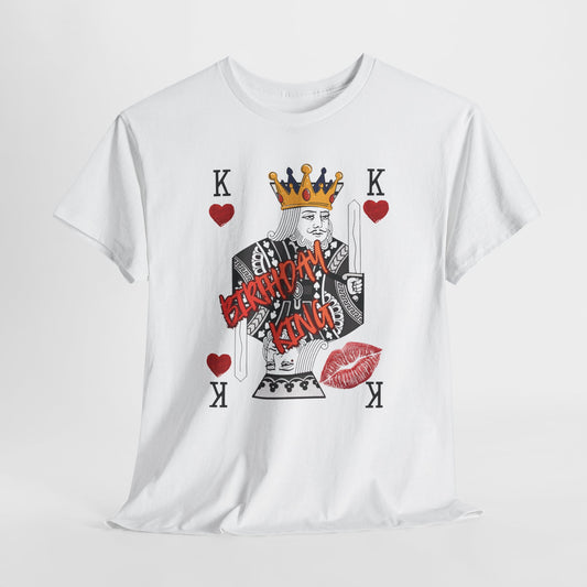 King of Hearts Playing Card Tee — 'BESOTTED' Kiss Graphic
