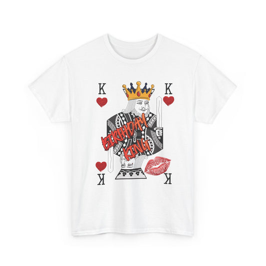King of Hearts Playing Card Tee — 'BESOTTED' Kiss Graphic