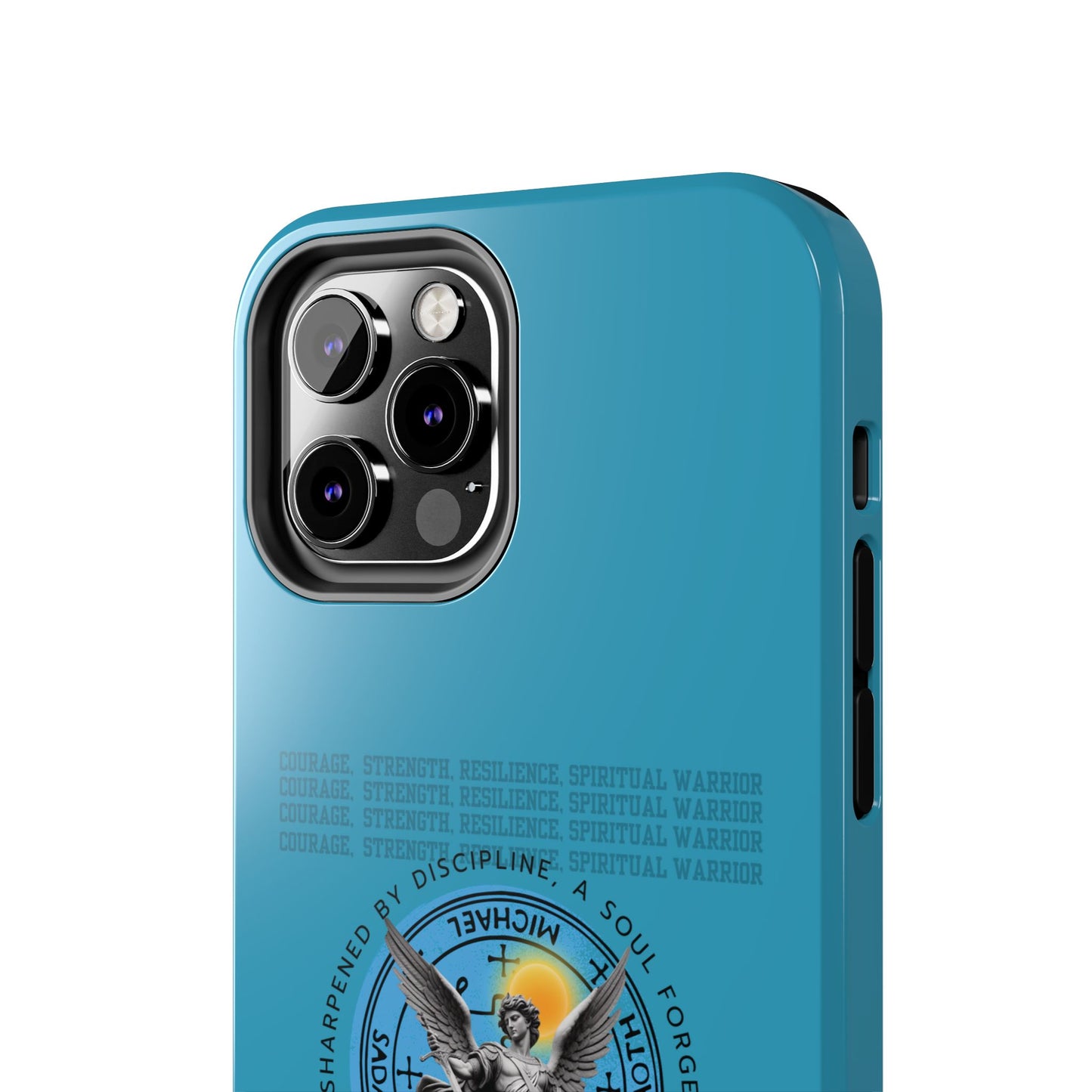 Tough Phone Cases: Inspirational Quote Phone Case, Gift for Strength Lovers, Durable Steel Blue Phone Case, Protective Case for Men & [...]